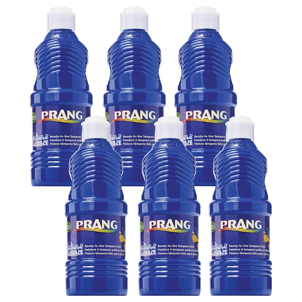 Prang Washable Tempera Paint, Blue, 16 oz, 6PK 10705 - main